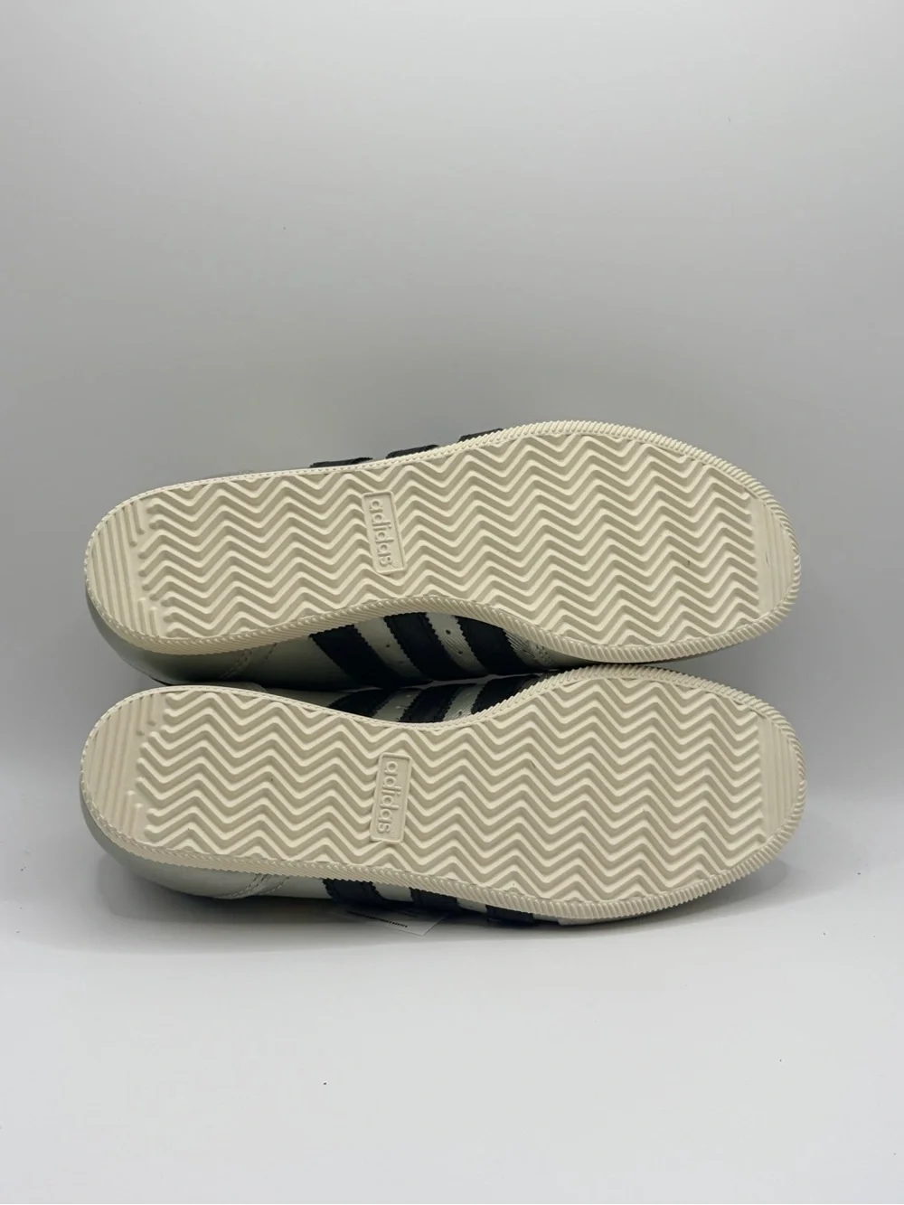 adidas Japan Metallic Silver Sneakers with Black Stripes